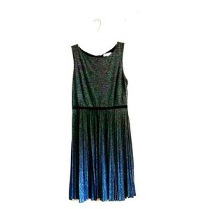 Light wool pleated dress